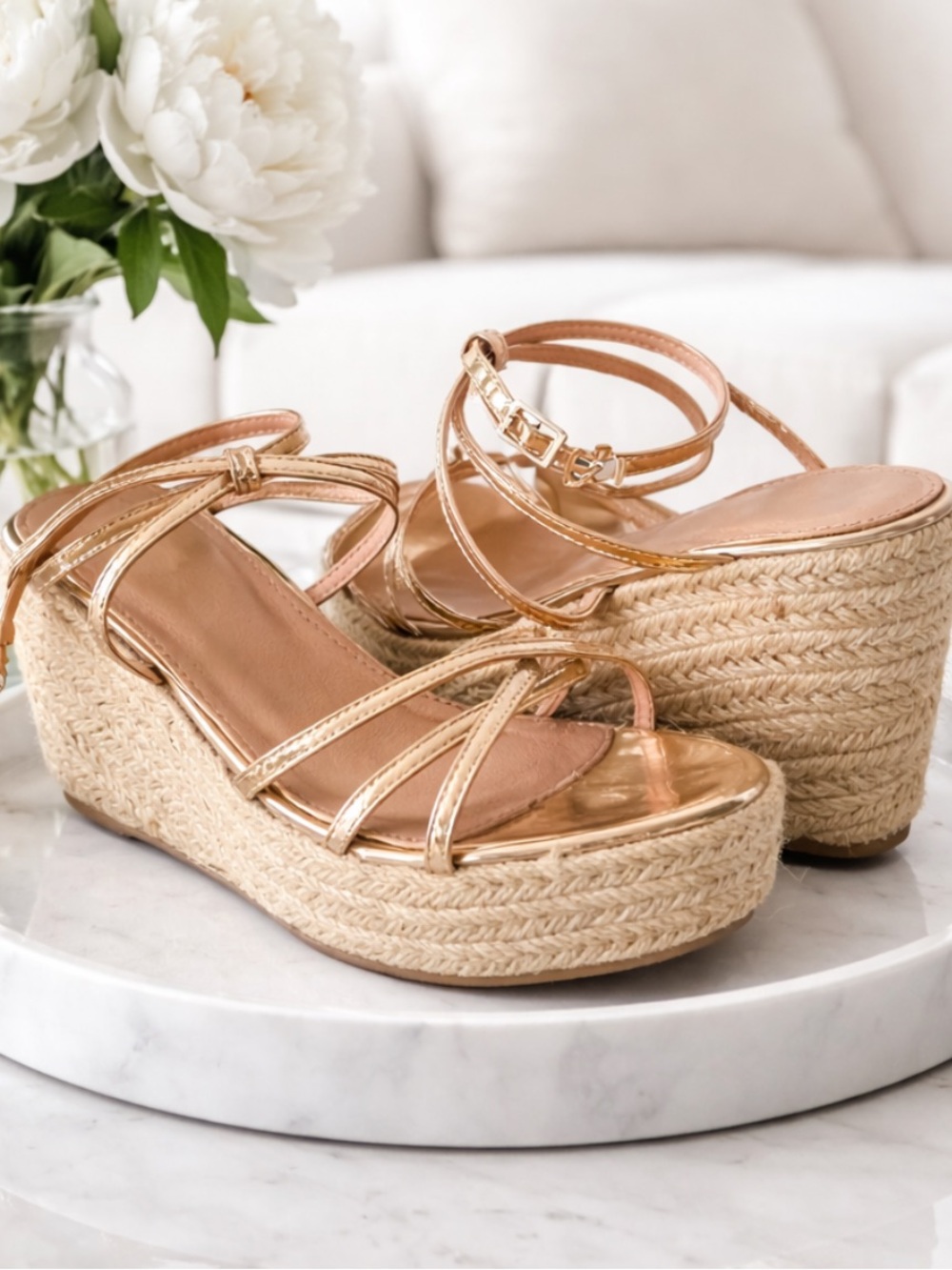 Wedges with wraps.